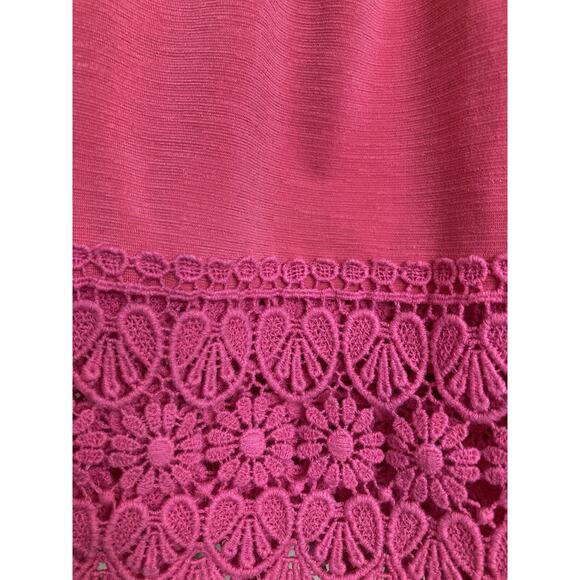 Womens Pink Coconut Boutique Dress 3/4 Raglan Sleeve Elastic Neckline Pink Sz M - Picture 6 of 9